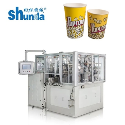 Automatic Ice Cream Paper Cup Making Machine With Air Compressor 0.4m3/Min 0.5Mpa