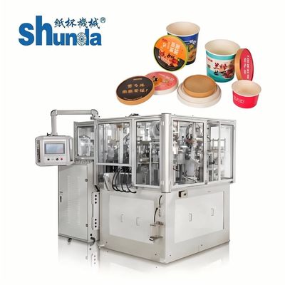 Calidad Máquina automática de fabricación de tazas de papel de alta velocidad para papel recubierto de PE / PLA fábrica