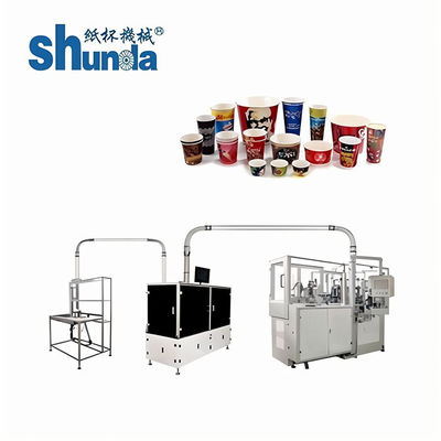 Calidad Máquina automática de la taza de papel, la mejor taza de papel de calidad del akr formando la máquina 2-32oz caliente y bebidas del frío fábrica