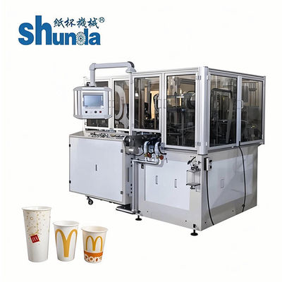 Calidad Máquina automática de la taza de papel, máquina de alta velocidad 100cups/min de la taza fría de papel automática de la bebida fábrica
