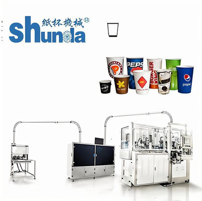 Calidad Taza de papel automática ambiental del aire caliente que forma la máquina con Turnplate doble fábrica