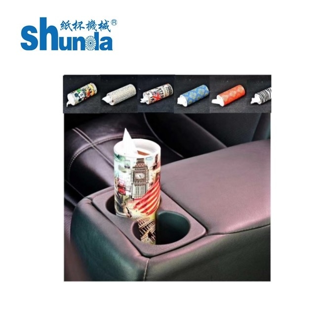 Automatic Paper Tube Machine With Ultrasonic&Hot Air System for Tissue Box Holder Round Straight Type Cup Manufacturing