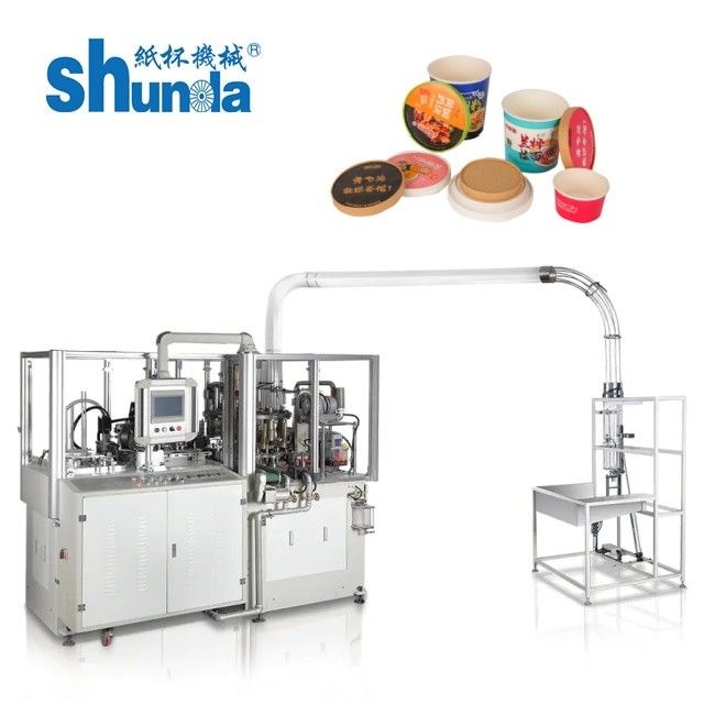 Max Height 150mm Paper Bowl Making Machine With 220/380v 60hz 16kw Output 4 Tons Capacity