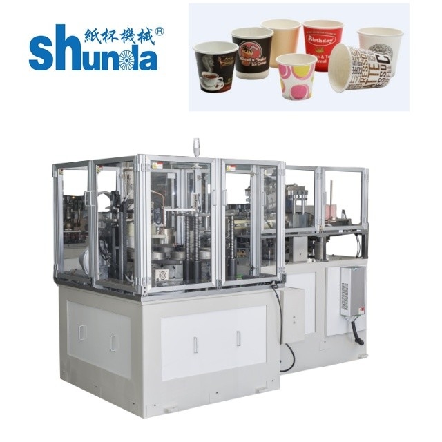 Automatic 4OZ coffee paper cup making machine SHUNDA SMD-90
