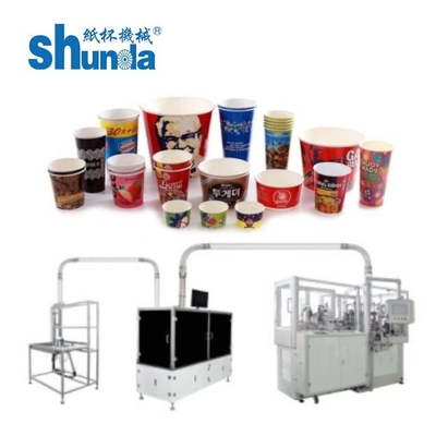Máquina automática para hacer tazas de café caliente de papel de 2 oz a 32 oz