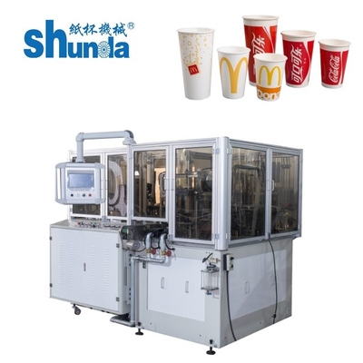 Máquina para hacer tazas de té de papel de sellado ultrasónico con control Mitsubishi PLC