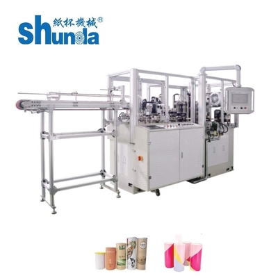 Tubo del papel del GRAMO de la materia prima 135-450 que forma la máquina con velocidad del control de motor servo en 70-80pcs/Min