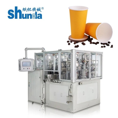 Taza de papel automática que forma la máquina, helado/taza de papel del café que hace la planta