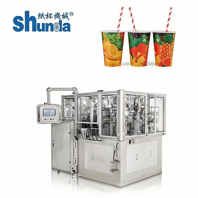 Máquina automática de la taza de papel, taza de papel automática del helado de la taza de té de la taza de café que hace máquina 55ml-900ml ambo el hot&cold