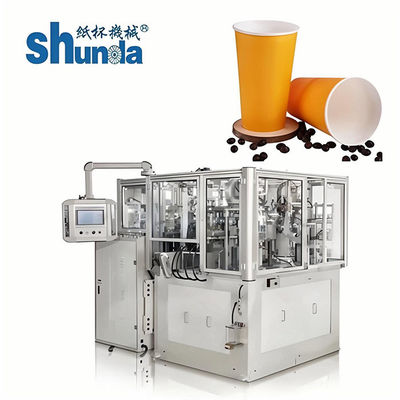 Máquina de alta velocidad de la taza de papel, máquina de alta velocidad de la taza de papel de Shunda para el helado, té, café