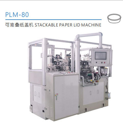 Máquina de fabricación automática de cubierta de tapa de papel de una sola capa PLC